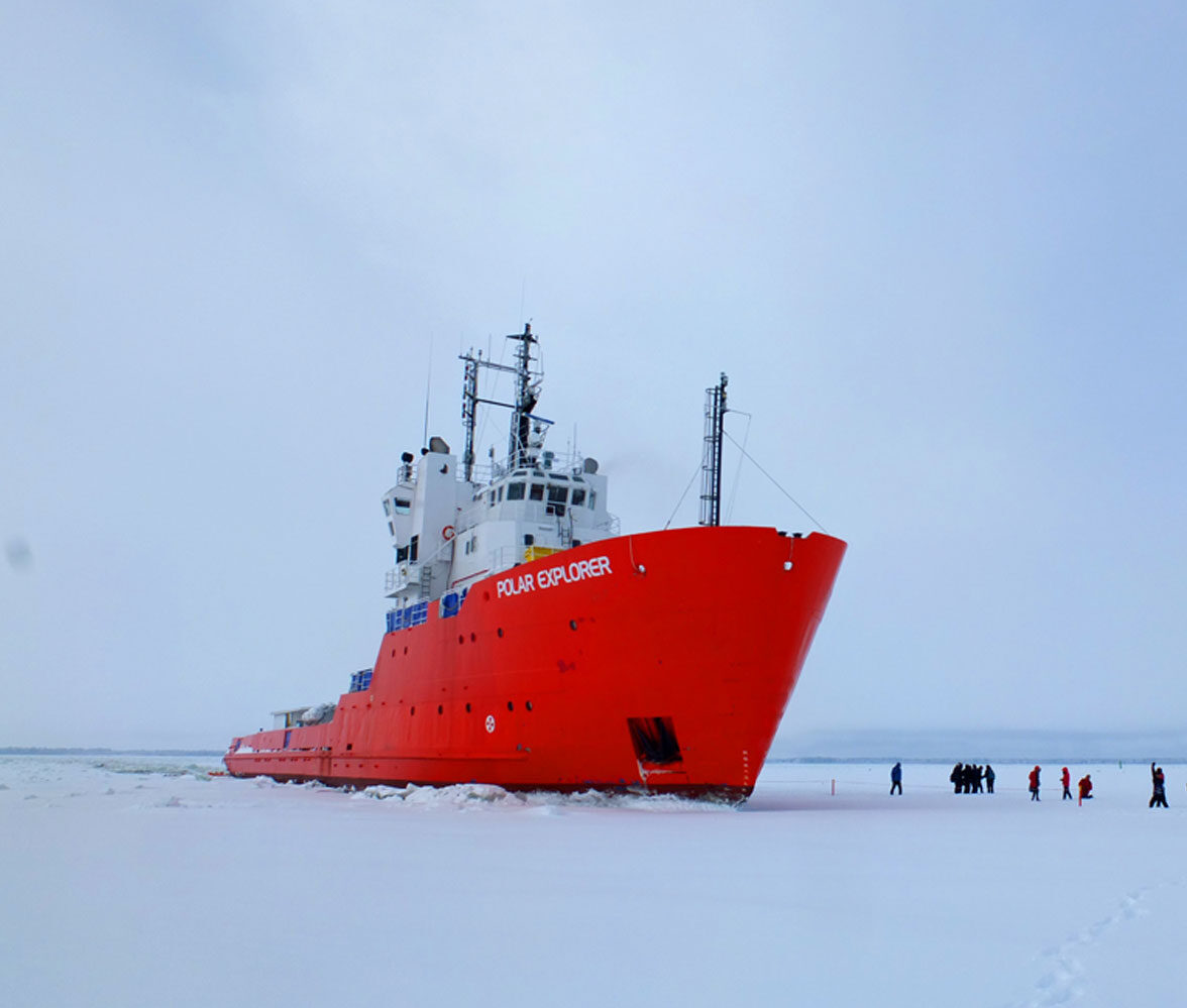 Ijsbreker cruise Zweden lapland